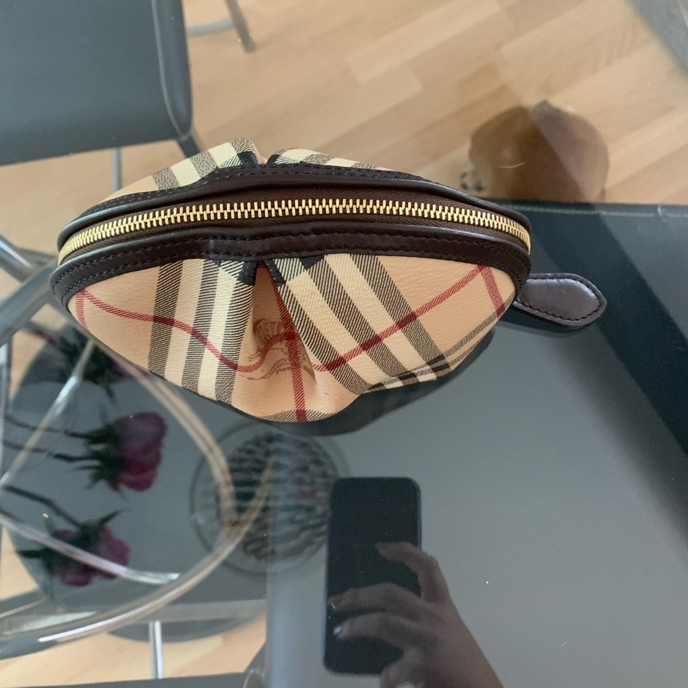 Burberry Haymarket Check Medium Cosmetic Bag - Picture 2 of 7
